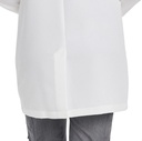 WL801 - Bata blanca tipo tableta de 5 bolsillos y cuerpo entero