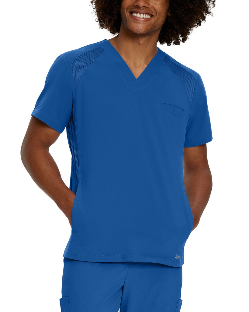 2266 Camisa Médica de Hombre Cuello V Dry Fit