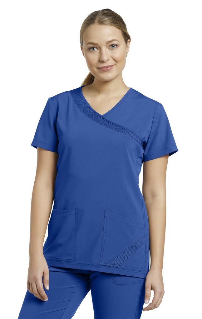 748 Camisa Médica de Mujer Cuello Cruzado Dry Fit