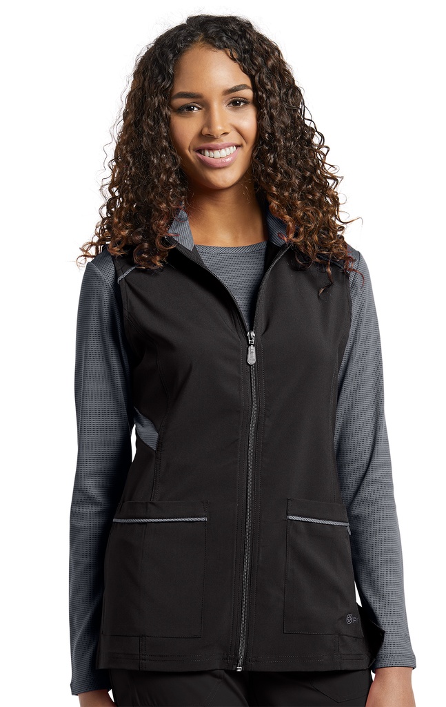803 Chaleco Médico de Mujer Zipper Dry Fit