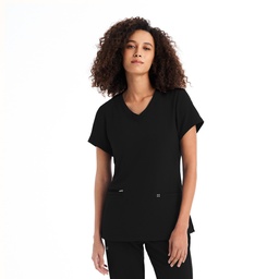 WT127 - Blusa médica con cuello en V y 3 bolsillos Mujer CRFT